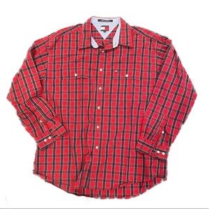 Red Long Sleeve Tommy Hilfiger Top Size XL